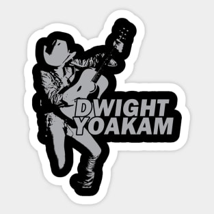 Dwight Yoakam ++ Black Vintage Aesthetic Sticker